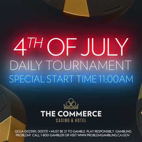 commerce casino daily tournaments.